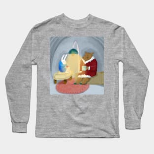 Afternoon tea 🫖🐇🧸 Long Sleeve T-Shirt